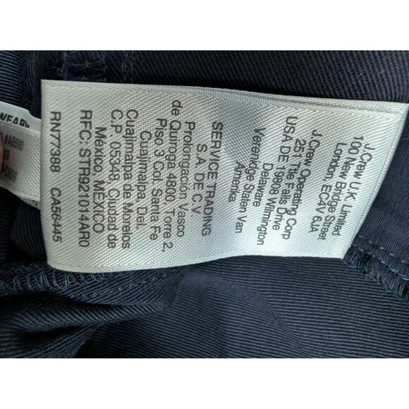 J Crew Navy Blue Cargo Utility Pants Size 25 Cotton Stretch - Picture 7 of 7
